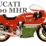 おしゃれな喫茶店とDUCATI MHR